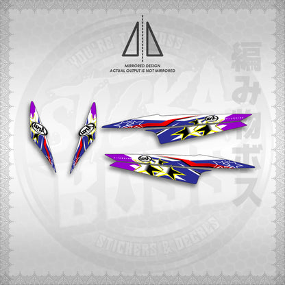 STICKER DECALS for MIO 1 (MIR25BIDESIGN)  By STICKABOSS (SOFIE LAMINATED WATERPROOF)