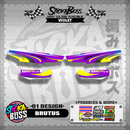 KAWASAKI BRUTUS STOCK DECALS ( 01 DESIGN )【WITH FREEBIES】