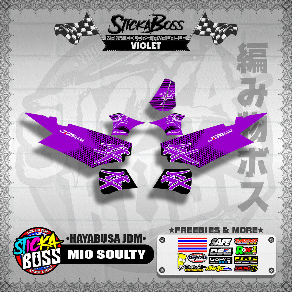 MIO SOULTY DECALS ( HAYABUSA JDM )【WITH FREEBIES】