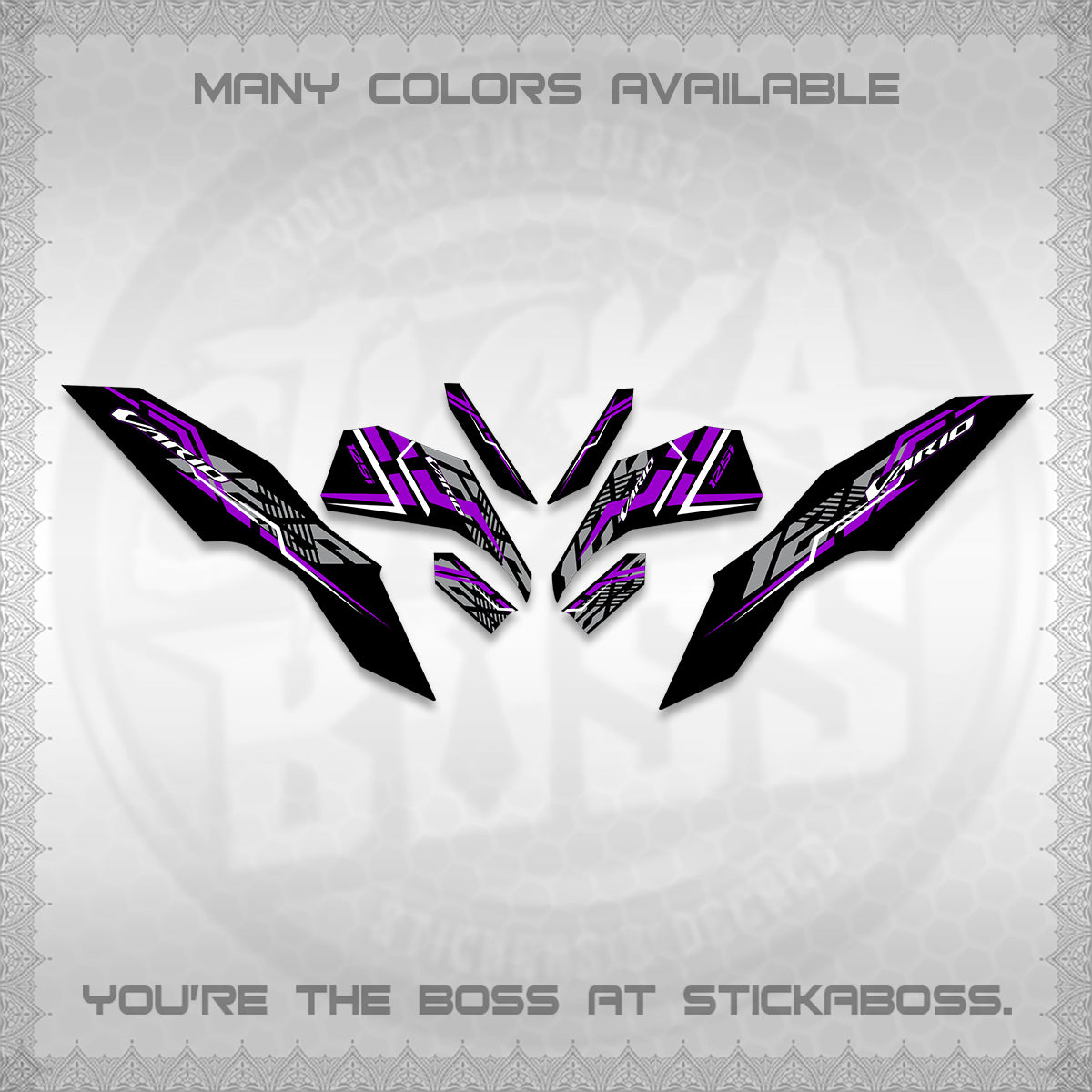 CLICK 125 V3 VARIO DECALS (2024 STRIPING MINIMALIST 001) STICKER DECALS By STICKABOSS (Copy) (Copy)