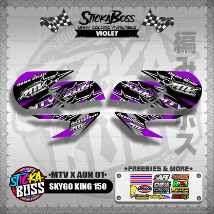 SKYGO KING 150 DECALS ( MTV X AUN 01 )【WITH FREEBIES】