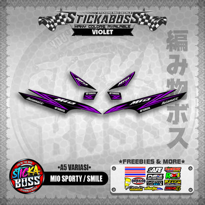 MIO SPORTY / SMILE INDO STICKER DECALS ( A5 VARIASI )【WITH FREEBIES】