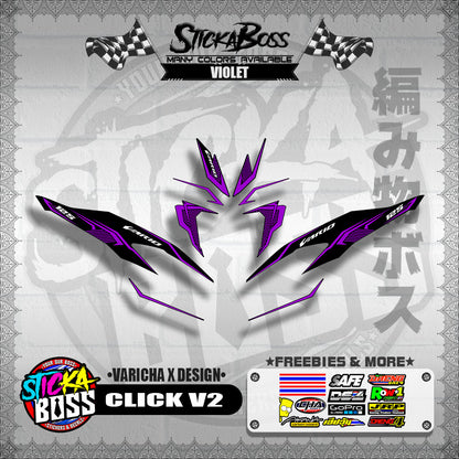 CLICK V2 DECALS ( VARICHA X DESIGN )【WITH FREEBIES】