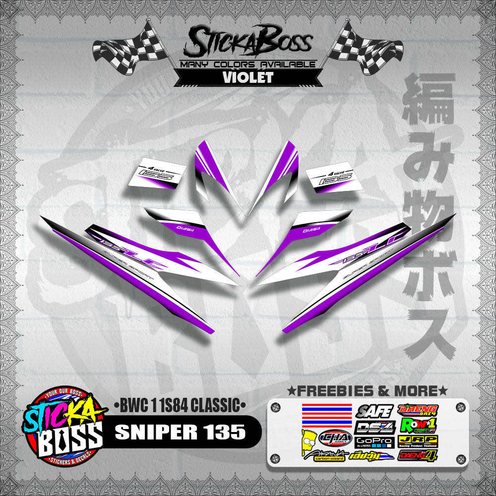 SNIPER 135 DECALS ( BWC 1 1S84 CLASSIC )【WITH FREEBIES】