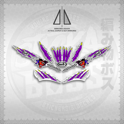 STICKER DECALS for MIO SPORT SMILE FOR WHITE (MSPSTARAP) By STICKABOSS (SOFIE LAMINATED WATERPROOF)