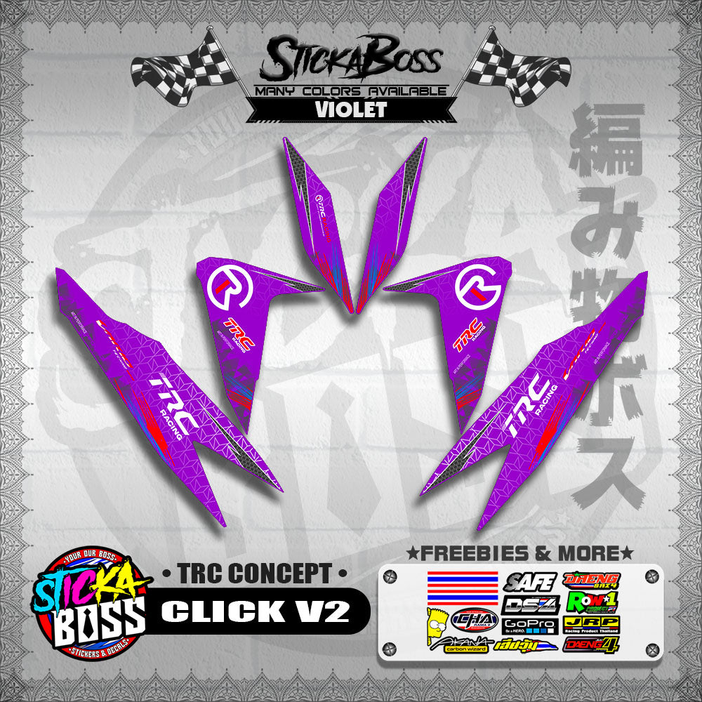 CLICK V2 DECALS ( TRC CONCEPT )【WITH FREEBIES】
