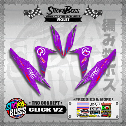 CLICK V2 DECALS ( TRC CONCEPT )【WITH FREEBIES】