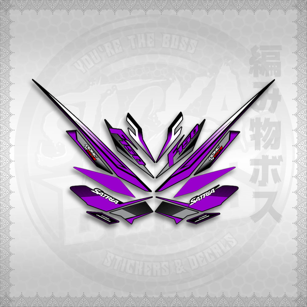 STICKER DECALS for RAIDER 150 FI THAI (RFISATH03DE) By STICKABOSS (SOFIE LAMINATED WATERPROOF)