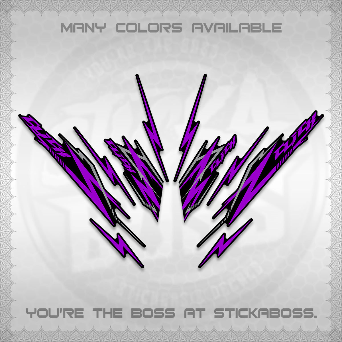 CLICK 125 V2 INDO DECALS (2024 CL 00-A8 STYLE) STICKER KITS By STICKABOSS