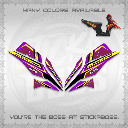 MIO I 125 M3 (NEW SOLARIZ MOTIF 25)STICKER DECALS By STICKABOSS (Copy)