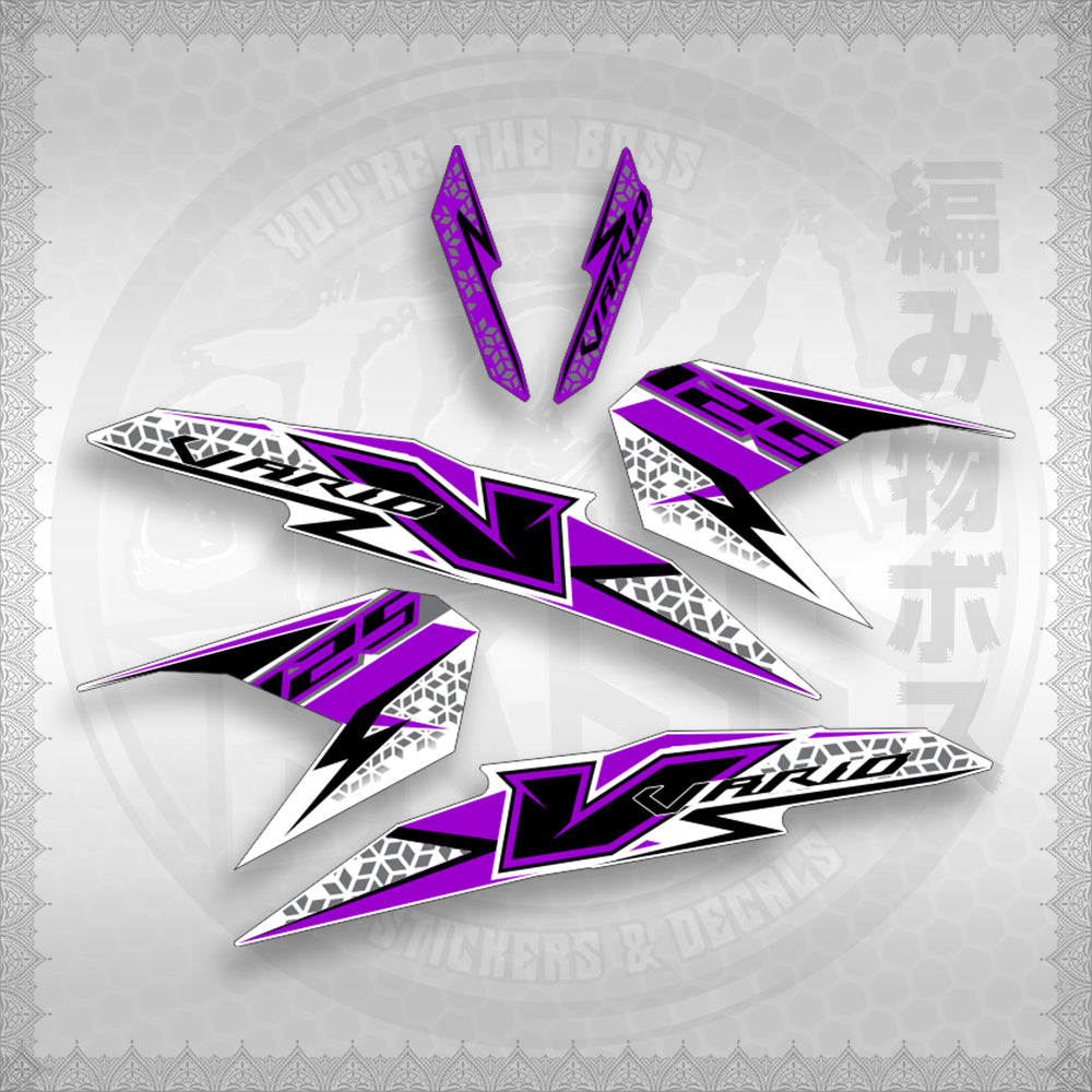 STICKER DECALS for CLICK 125 V3 MALAY/INDO CONCEPT (CV3FOWHSTSTVAA29) By STICKABOSS (SOFIE LAMINATED)