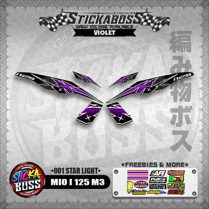 MIO I 125 M3 STICKER DECALS ( 001 STAR LIGHT )【WITH FREEBIES】