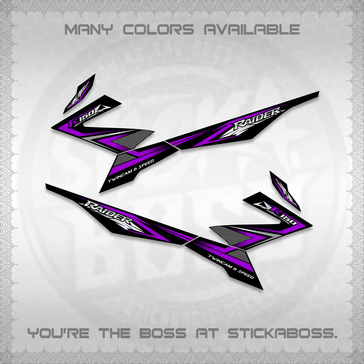 RAIDER 150 FI DECALS (TH CODE 1) STICKER DECALS BY STICKABOSS