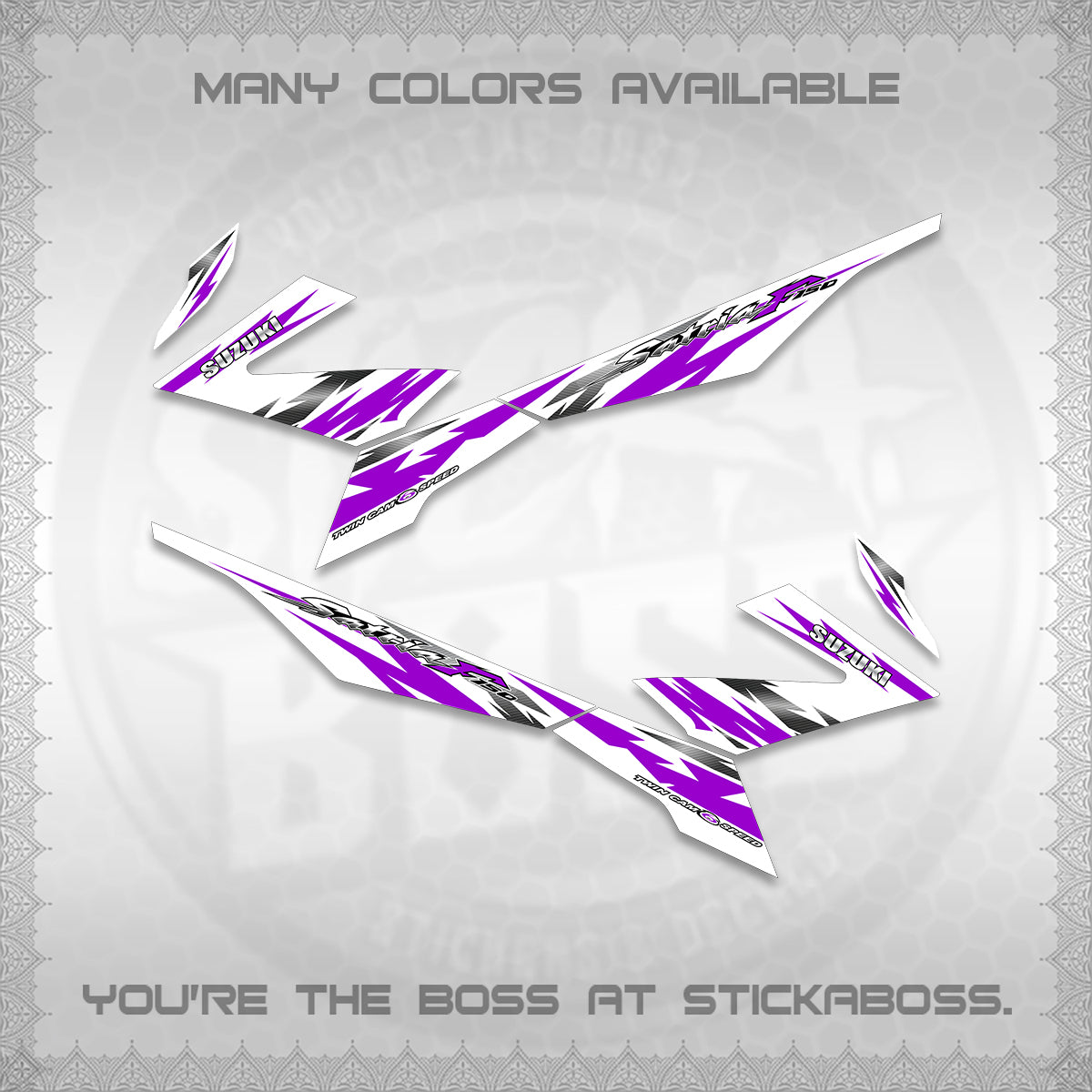 RAIDER 150 FI FOR WHITE SATRIA DECALS (TH CODE 2) STICKER DECALS BY STICKABOSS (Copy) (Copy)