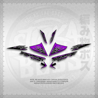 STICKER DECALS for AEROX V3 ALPHA TURBO (AV3HAHO) By STICKABOSS (SOFIE LAMINATED WATERPROOF)