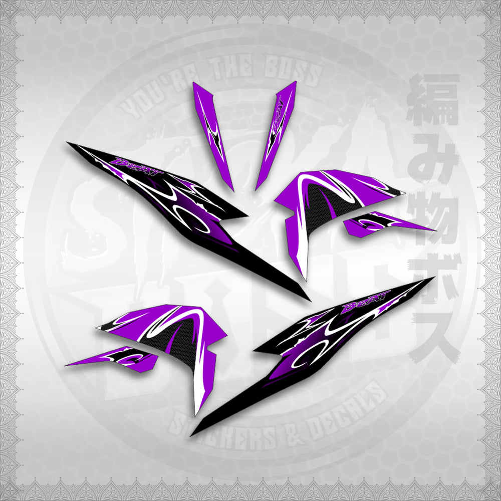 STICKER DECALS for BEAT FI V3 (BV325LENEMOHO) By STICKABOSS (SOFIE LAMINATED WATERPROOF)