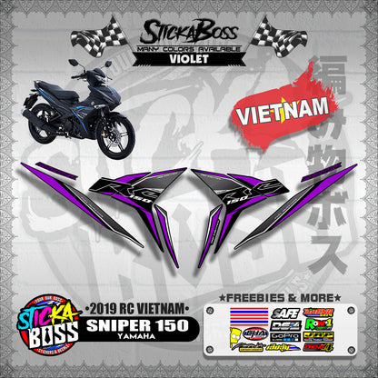 SNIPER 150 STOCK DECALS ( 2019 RC VIETNAM )【WITH FREEBIES】