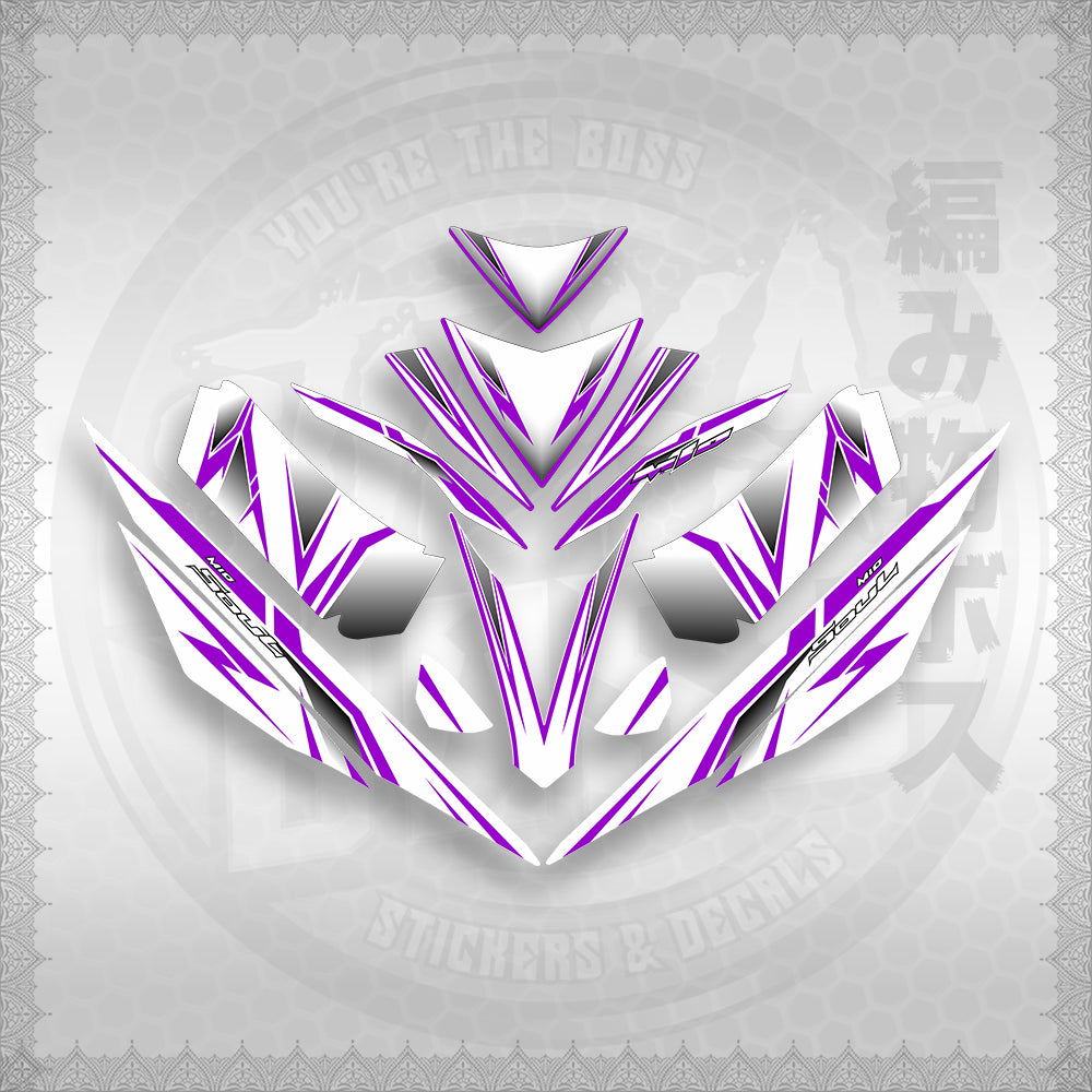 STICKER DECALS for MIO 4 (MIRGADEFOWH) By STICKABOSS (SOFIE LAMINATED WATERPROOF)