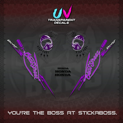 BEAT FI V2 UV TRANSPARENT DECALS (2026 BEATSTREET DESIGN) STICKER KITS BY STICKABOSS