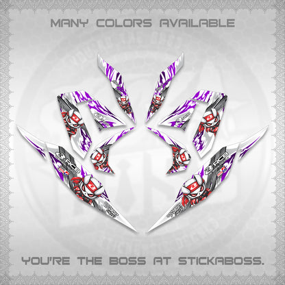 CLICK 125 V4 FOR WHITE DECALS (2026 NEW RCB 2.0 DESIGN) STICKER KITS BY STICKABOSS
