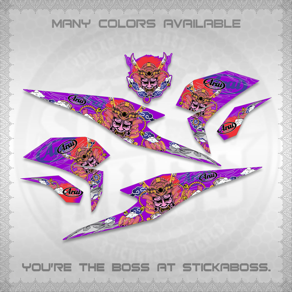 BEAT FI INDO DECALS (2026 NEW SAMURAI MOTIF) STICKER KITS BY STICKABOSS