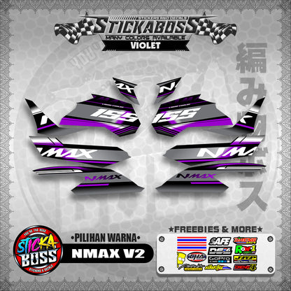 NMAX V2 MALAYSIAN STICKER DECALS ( PILIHAN WARNA )【WITH FREEBIES】