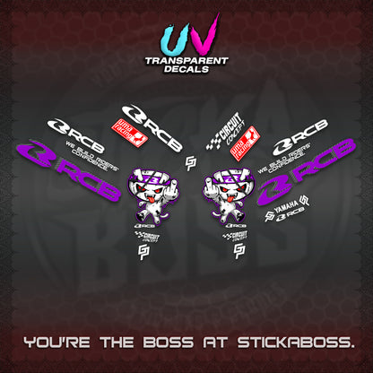 AEROX V2 UV TRANSPARENT DECALS (2026 RACE ZOMBIE DESIGN)STICKER DECALS By STICKABOSS