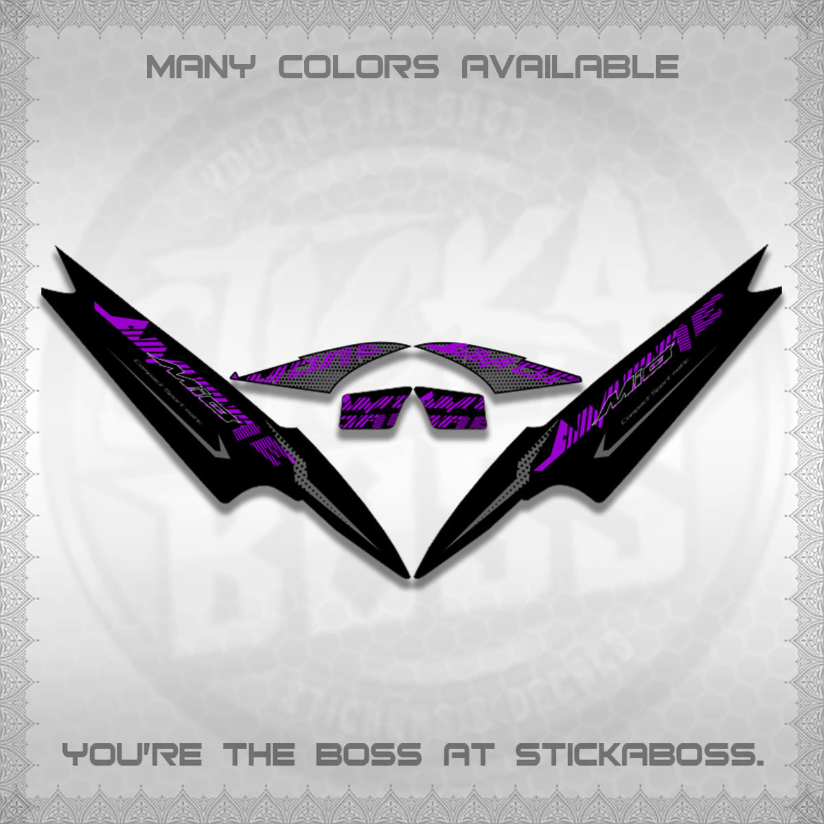 MIO SPORTY/SMILE  DECALS (2026 NEW AMORE DESIGN)STICKER DECALS By STICKABOSS