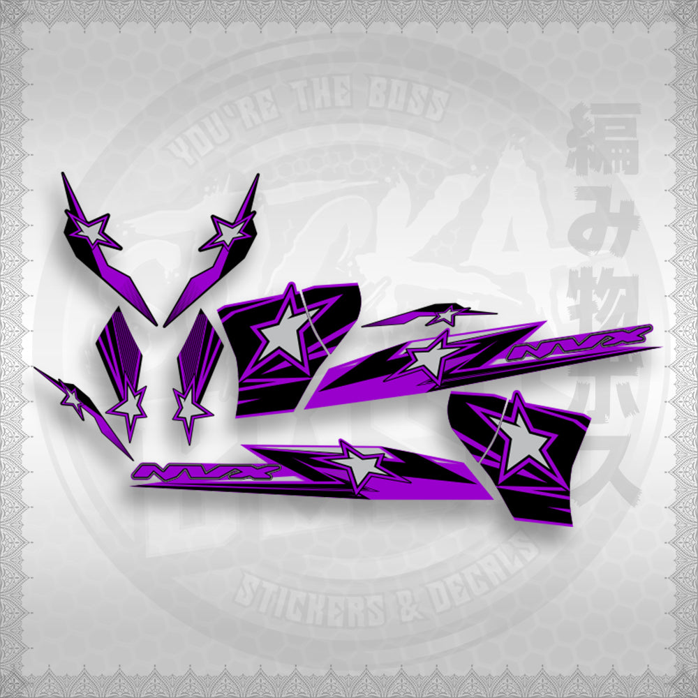 AEROX 155 V2 ( ALPHON STAR ) STICKER DECALS By STICKABOSS