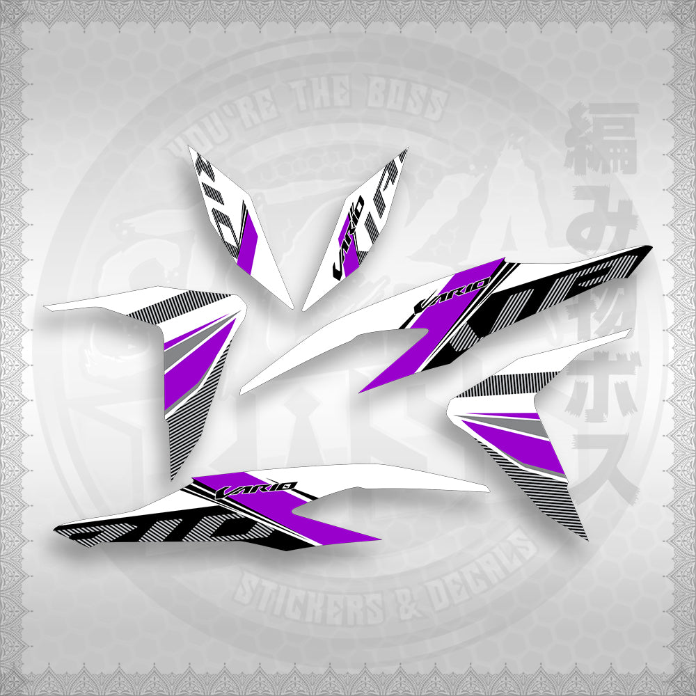 STICKER DECALS for CLICK V2 (CV2VA20MAFOWH) By STICKABOSS (SOFIE LAMINATED WATERPROOF)