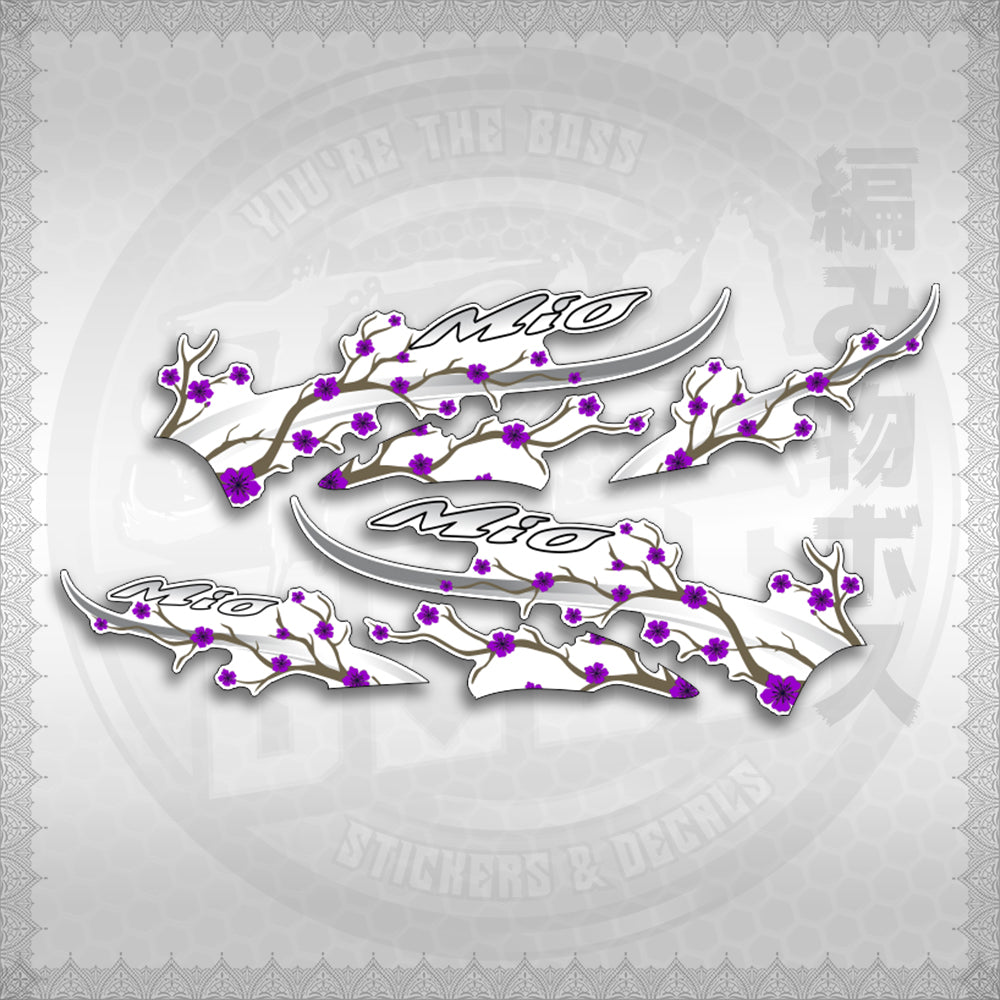 STICKER DECALS for MIO SPORTY FOR WHITE (MSPSAXFL) By STICKABOSS (SOFIE LAMINATED WATERPROOF)