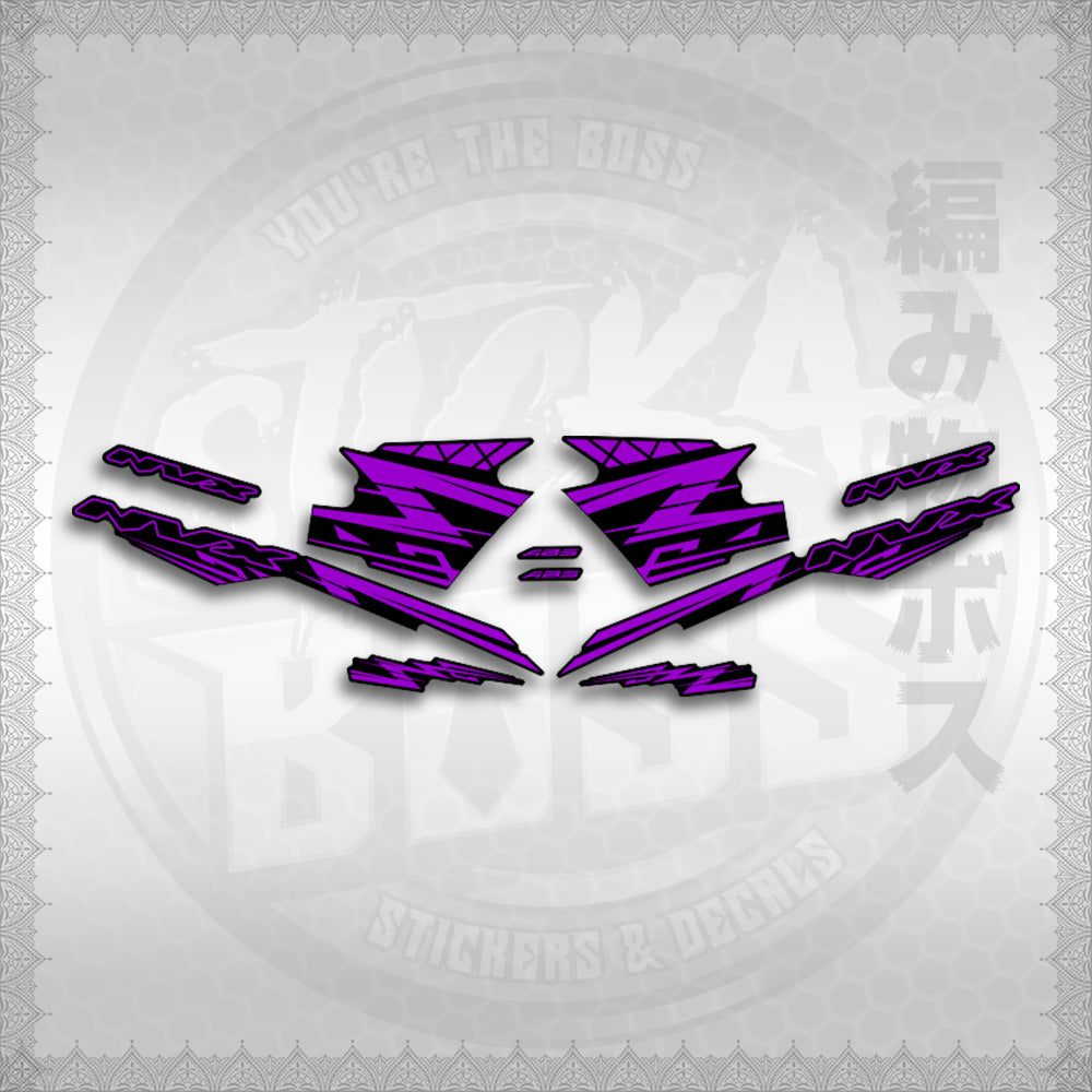 STICKER DECALS for AEROX V3 ALPHA TURBO INDO (AV314ARV9SE) By STICKABOSS (SOFIE LAMINATED WATERPROOF)