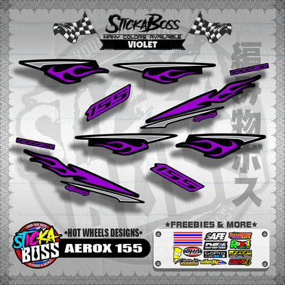 AEROX 155 DECALS ( HOT WHEELS DESIGNS )【WITH FREEBIES】