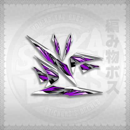 STICKER DECALS for BEAT 110 V2 (BV2INMAFOWHSTMODE) By STICKABOSS (SOFIE LAMINATED WATERPROOF)