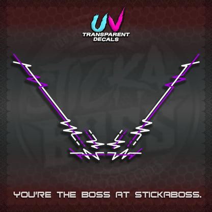 HONDA GIONO UV TRANSPARENT DECALS (PINSTRIPING DESIGN)STICKER DECALS By STICKABOSS