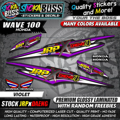 HONDA WAVE 100 Thai Decals ( Stock JRP x DAENG )【WITH FREEBIES】