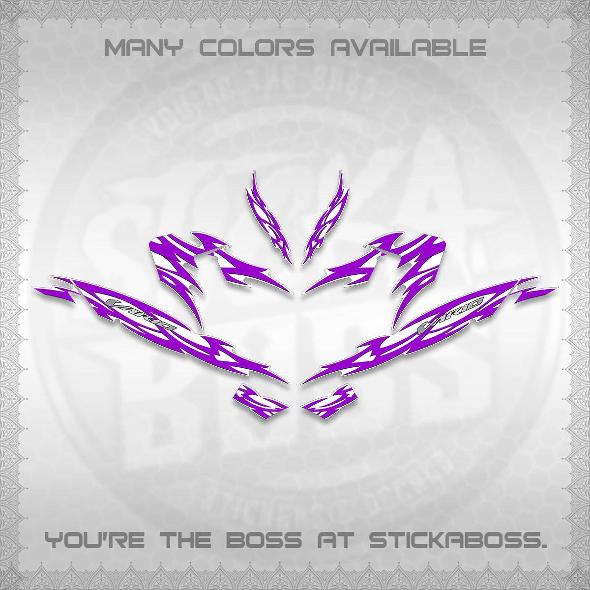 CLICK 125 V4 INDO VARIO FOR WHITE DECALS (2026 NUSANTARA STRIPING) STICKER DECALS By STICKABOSS