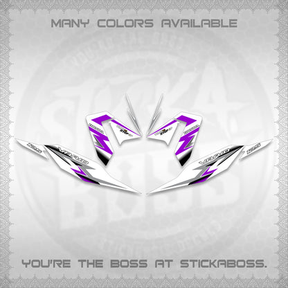 CLICK 125 V4 VARIO FOR WHITE DECALS (2026 VR0006 DESIGN) STICKER KITS BY STICKABOSS
