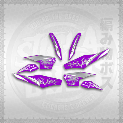 STICKER DECALS for CLICK 125 V2 (CV2VALEKYSH) By STICKABOSS (SOFIE LAMINATED WATERPROOF)