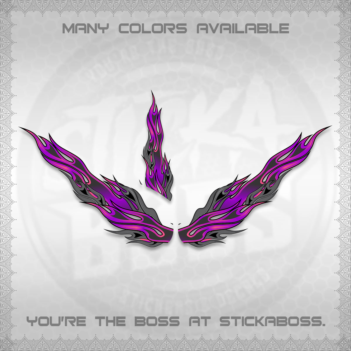 GIORNO 125 DECALS (2026 FIRE CUSTOM 003 DESIGN) STICKER DECALS BY STICKABOSS