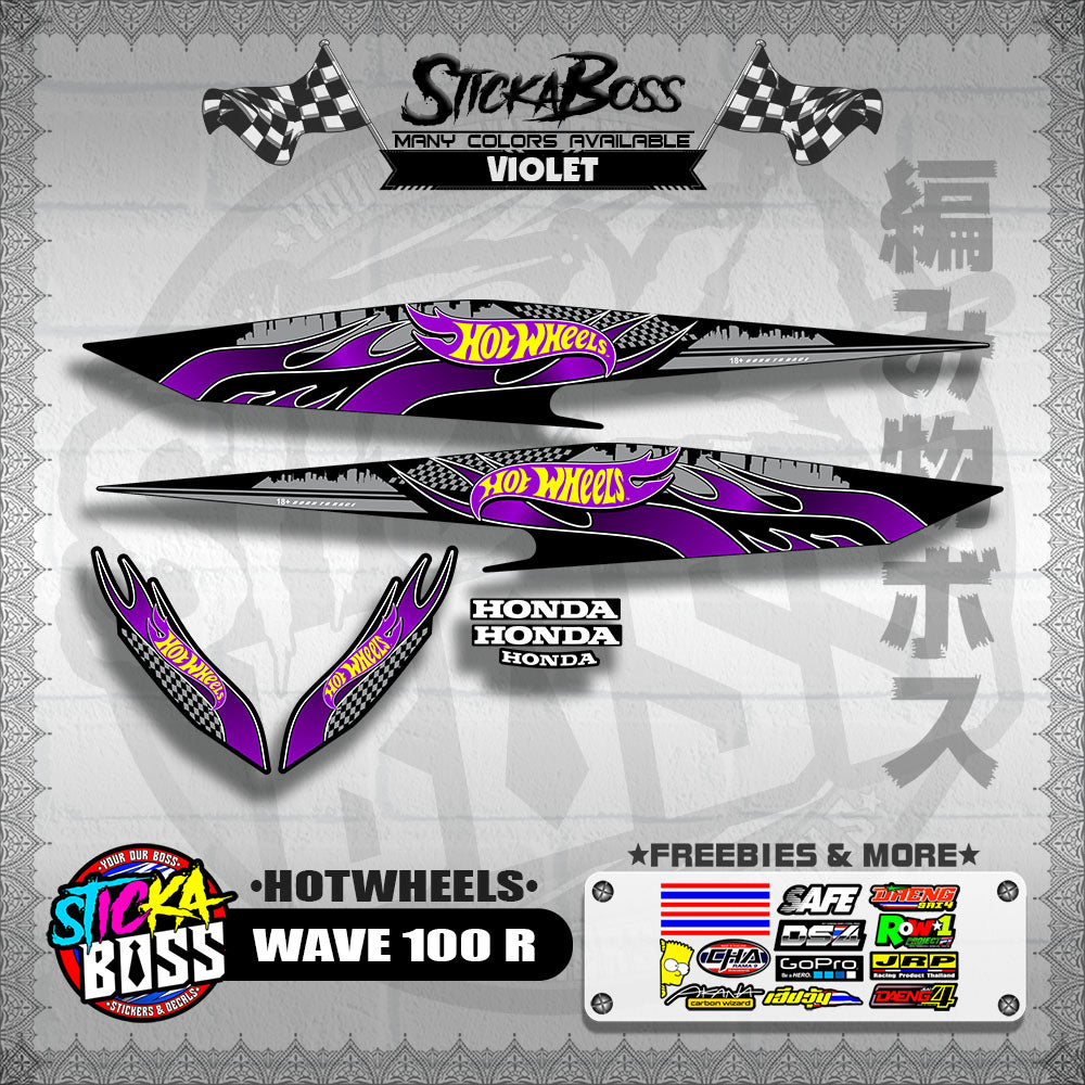 WAVE 100 R 2018 DECALS ( HOTWHEELS )【WITH FREEBIES】
