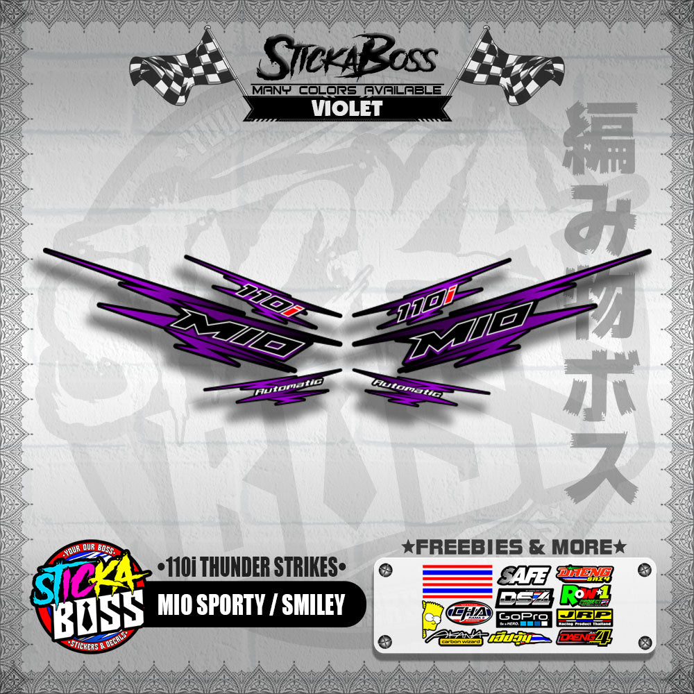 MIO SPORTY / SMILEY DECALS ( 110i THUNDER STRIKES )【WITH FREEBIES】