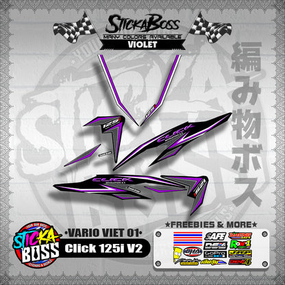 CLICK 125i V2 DECALS ( VARIO VIET 01 )【WITH FREEBIES】