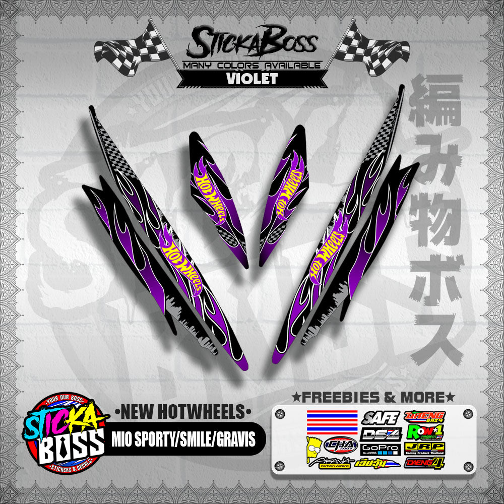 MIO SPORTY / SMILE / GRAVIS DECALS ( NEW HOTWHEELS )