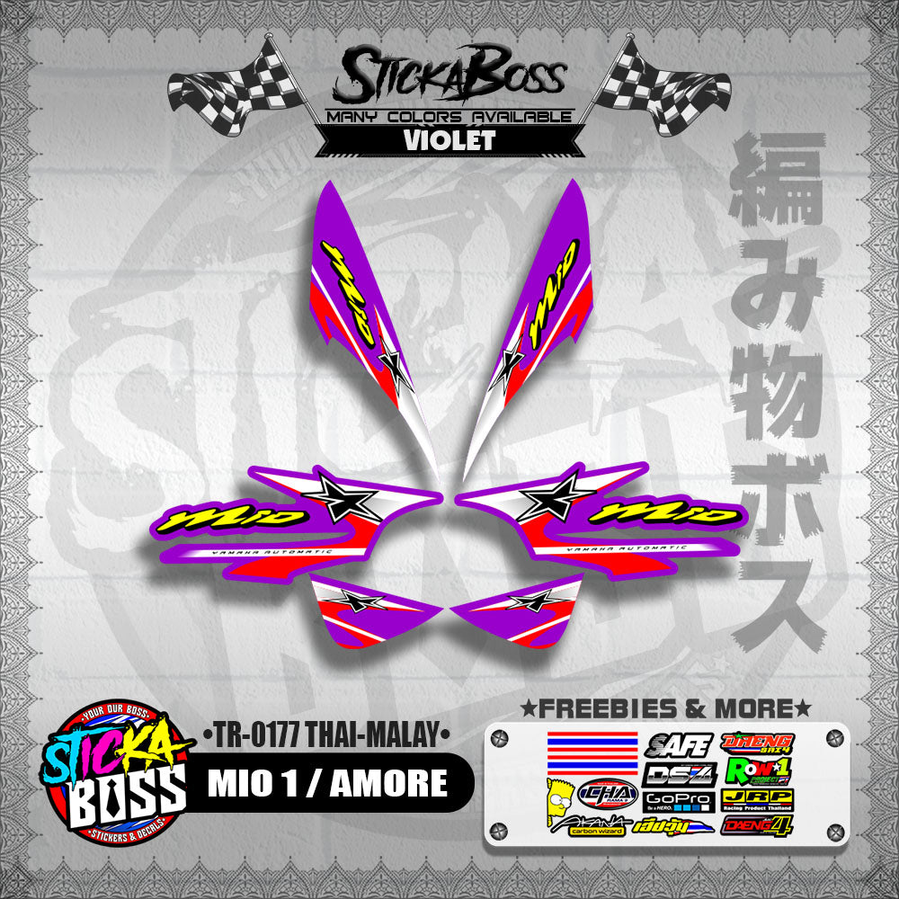 MIO 1 / AMORE DECALS ( TR-0177 THAI-MALAY )【WITH FREEBIES】