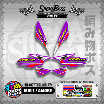 MIO 1 / AMORE DECALS ( TR-0177 THAI-MALAY )【WITH FREEBIES】