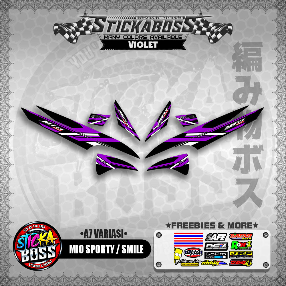 MIO SPORTY / SMILE INDO STICKER DECALS ( A7 VARIASI ) 【WITH FREEBIES】