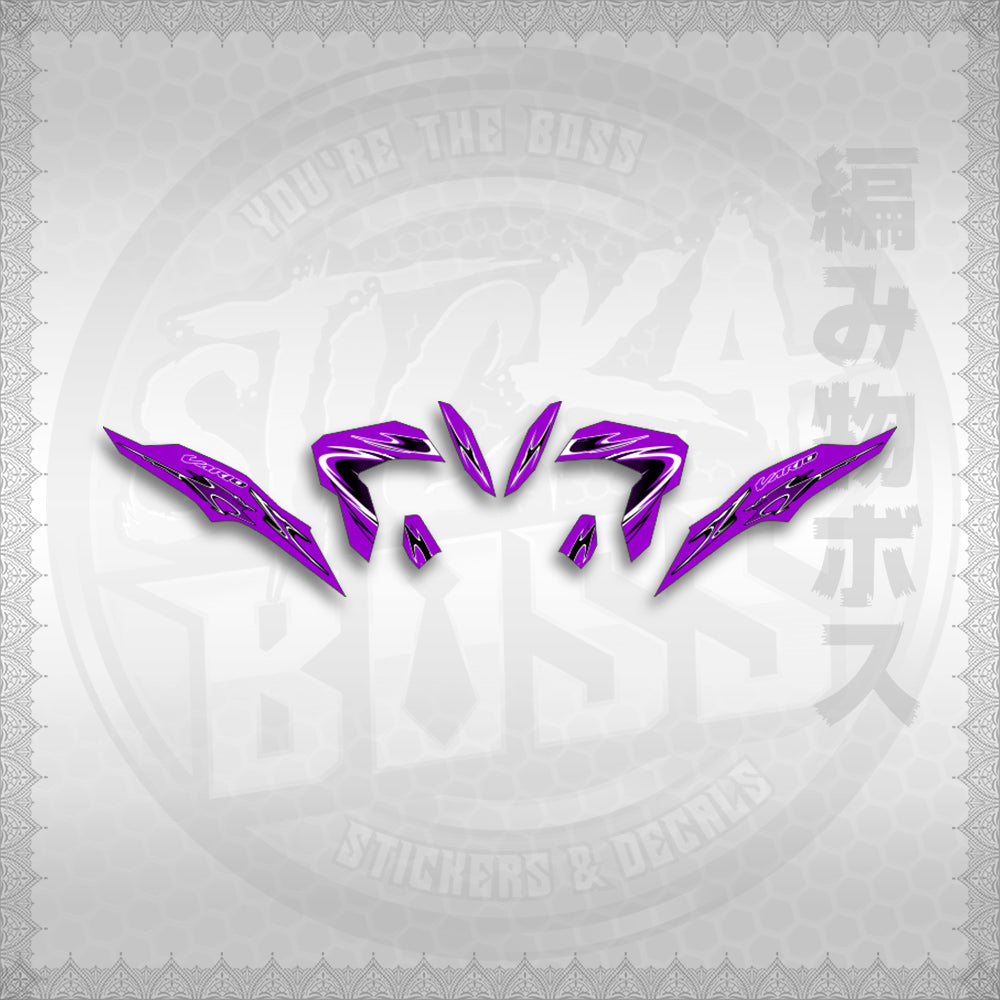 STICKER DECALS for CLICK 125 V3 (CV325LENEMOHO) By STICKABOSS (SOFIE LAMINATED WATERPROOF)