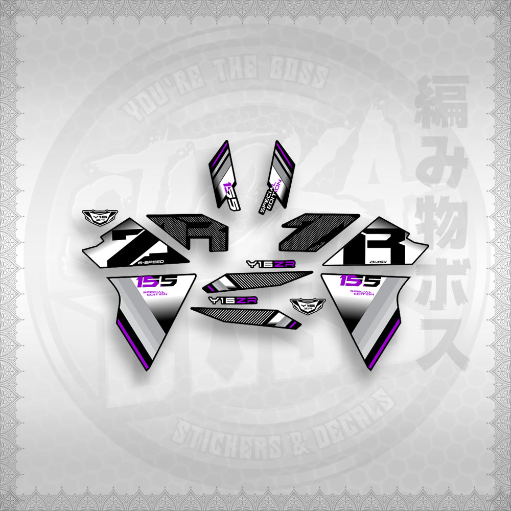 STICKER DECALS for SNIPER 155 (S155Y1SIPH) By STICKABOSS (SOFIE LAMINATED WATERPROOF)