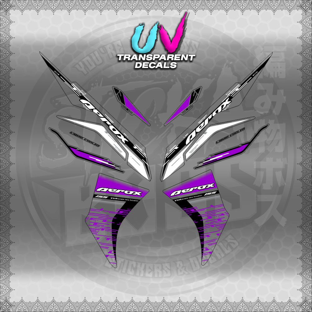 【PREMIUM UV PRINT】TRANSPARENT AEROX V3 ALPHA TURBO INDO (AV3NESTEDMA)【WITH FREEBIES】
